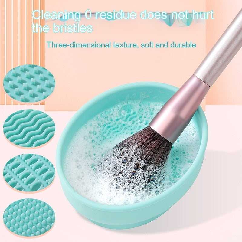 Porous Position Cosmetic Brush Drying Rack Cleaning Basin